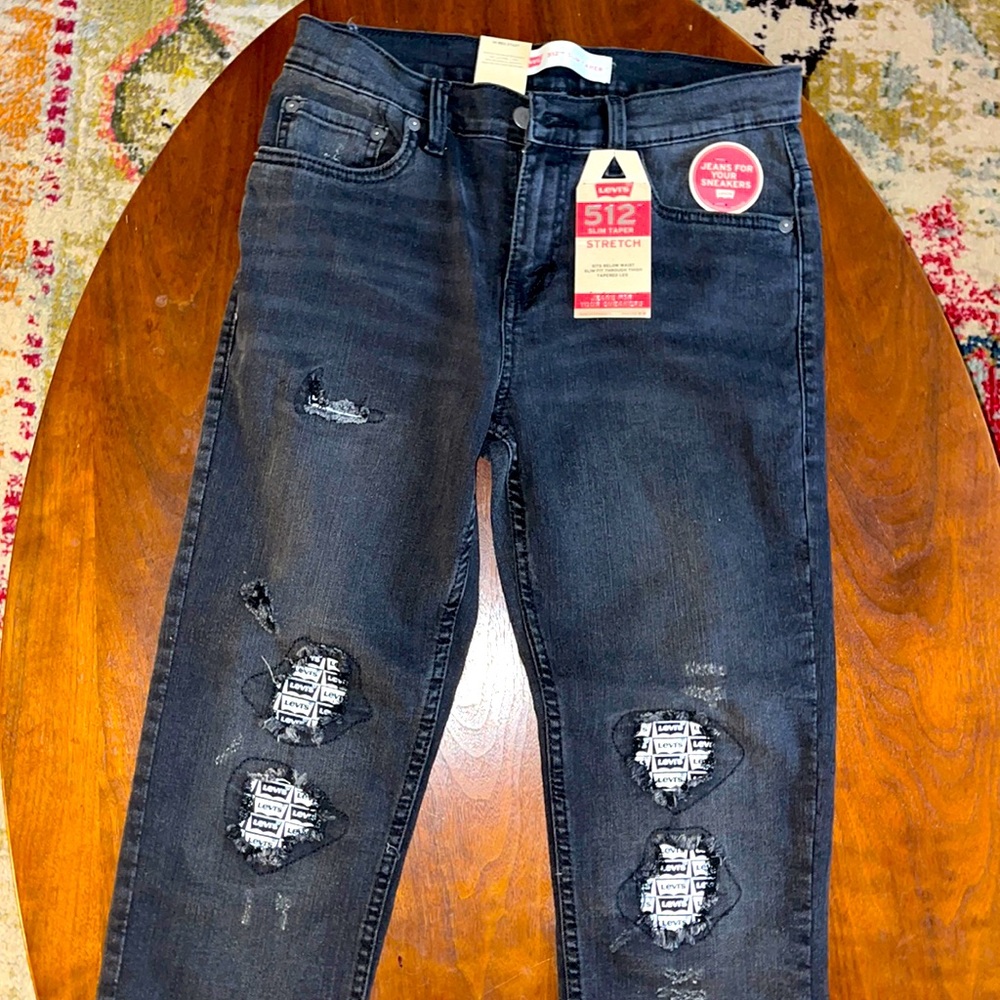 512 Slim Taper Levi’s big Kids size 14 regular Blk